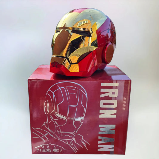 Iron Man MK5 Helmet 1:1 with Voice , Remote and Touch controls.          Free Delivery in  (10-15 Days) at you door step ( imported item)