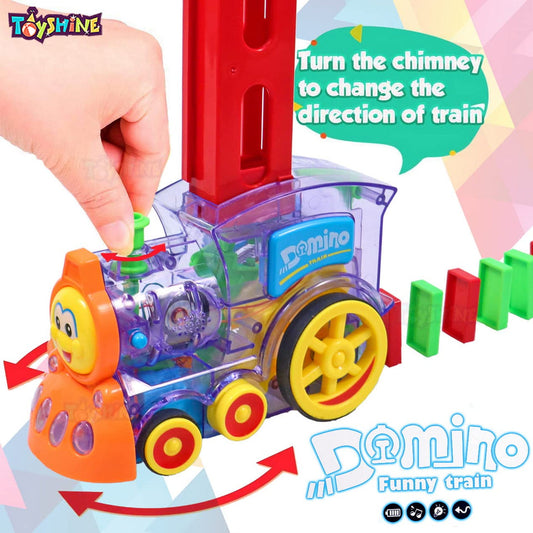 Train Toy Domino Set for Kids BPA Free Plastic with Sound Effects