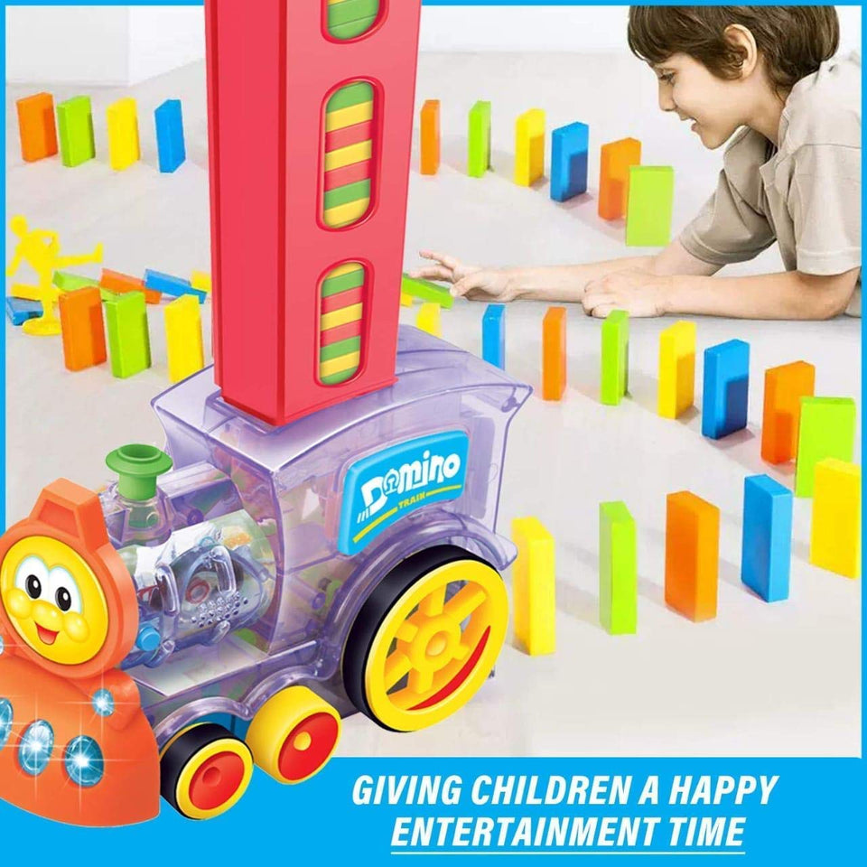 Train Toy Domino Set for Kids BPA Free Plastic with Sound Effects