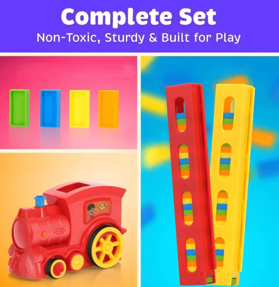 Train Toy Domino Set for Kids BPA Free Plastic with Sound Effects
