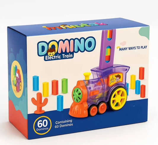 Train Toy Domino Set for Kids BPA Free Plastic with Sound Effects