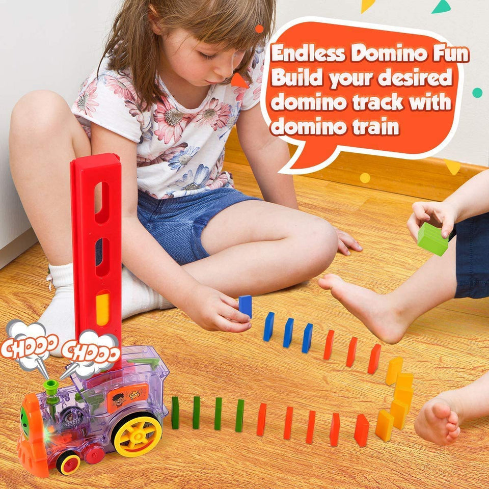 Train Toy Domino Set for Kids BPA Free Plastic with Sound Effects